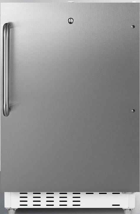 Summit ALRF48SSTB  20 Inch Counter Depth Compact Refrigerator, in Stainless Steel with Towel Bar Handle