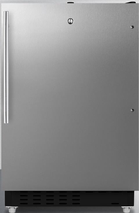 Summit ALRF49BCSSHV  20 Inch Counter Depth Compact Refrigerator, in Stainless Steel with Pro Handle