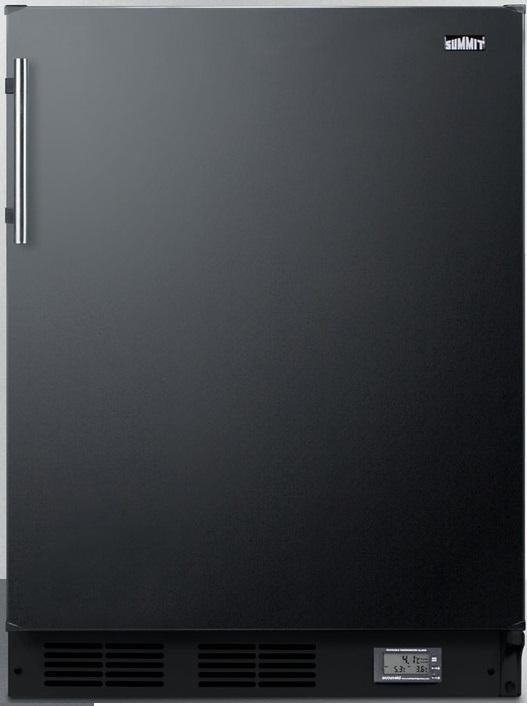 Summit BKRF663BBIADA  24 Inch Counter Depth Compact Refrigerator, in Black