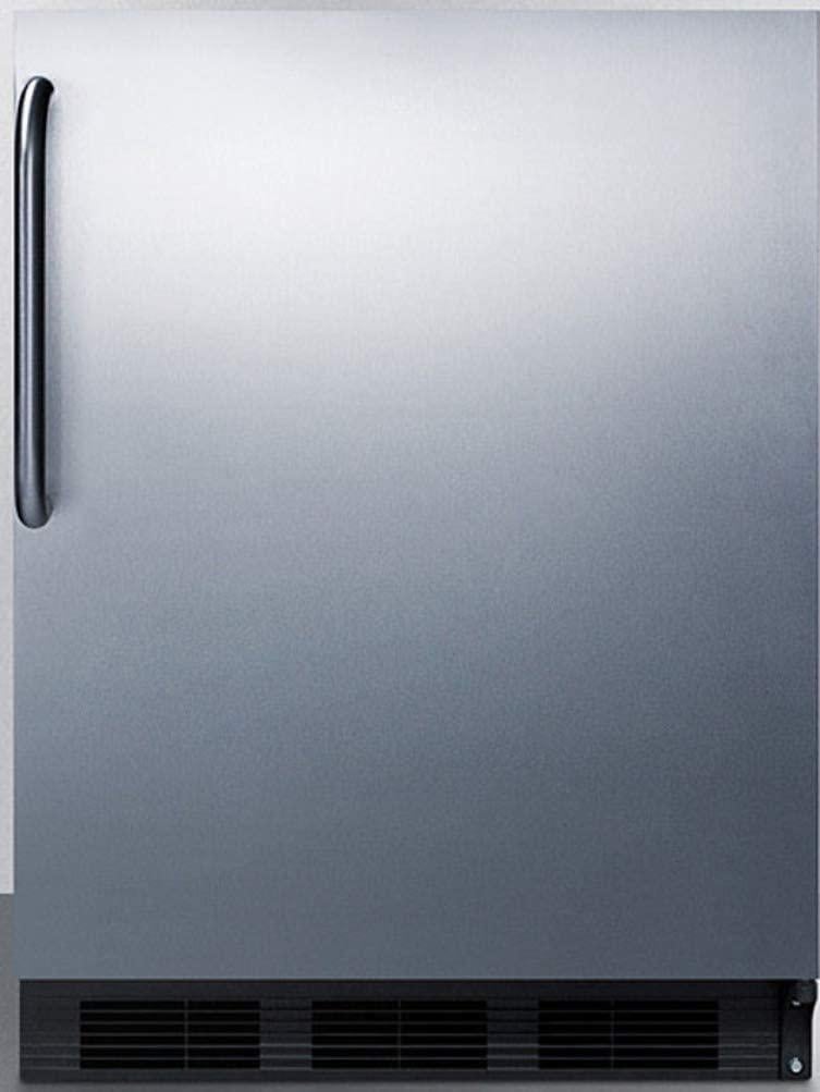 Summit CT663BKCSSADA  24 Inch Counter Depth Compact Refrigerator, in Stainless Steel