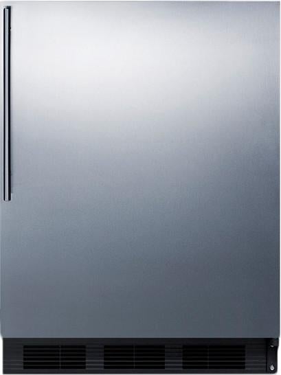 Summit CT663BKSSHVADA 24 Inch Counter Depth Compact Refrigerator, in Stainless Steel