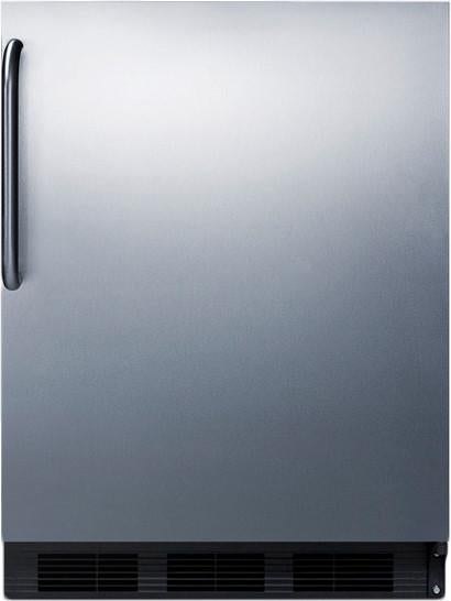 Summit CT663BKSSTBADA  24 Inch Counter Depth Compact Refrigerator, in Stainless Steel