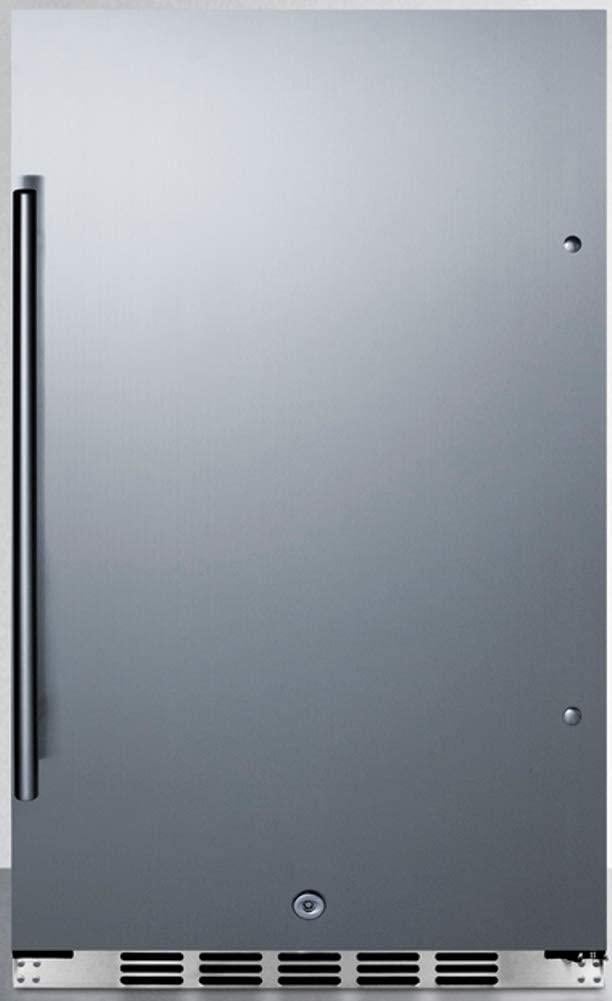 Summit FF195H34  19 Inch Counter Depth Compact Refrigerator, in Stainless Steel