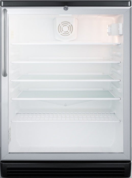 Summit SCR600BGLTB 24 Inch  Compact Refrigerator