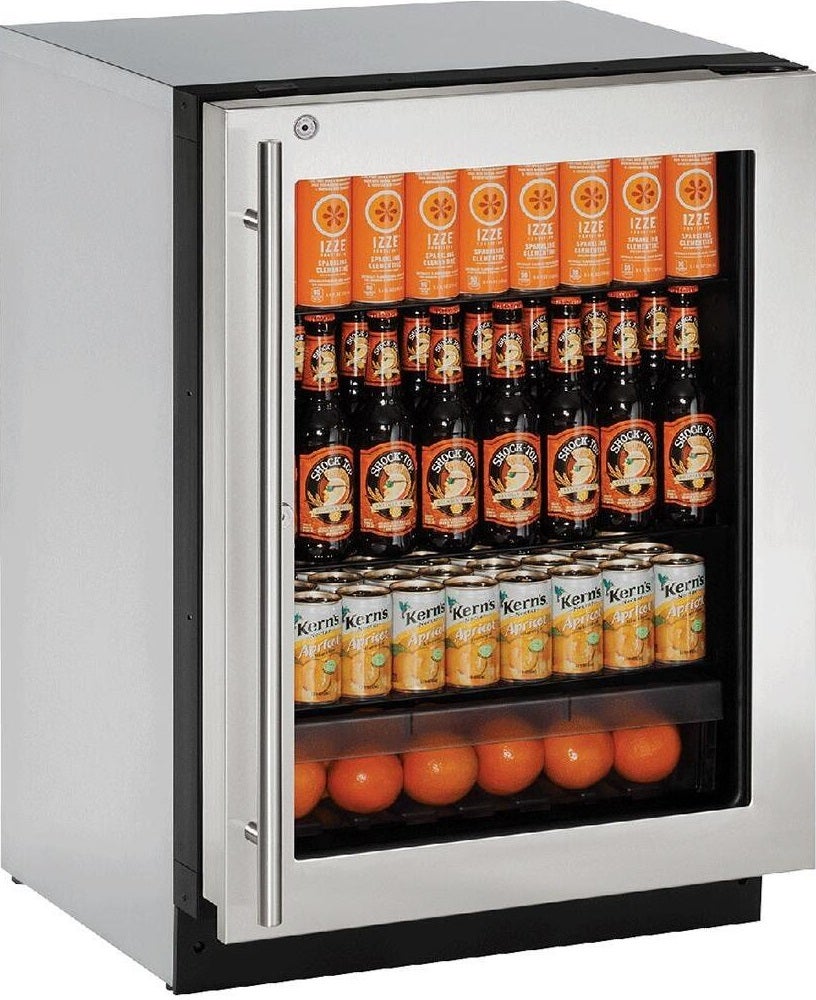 U-Line U2224RGLS13B 2000 Series 24 Inch Built-In Compact Refrigerator