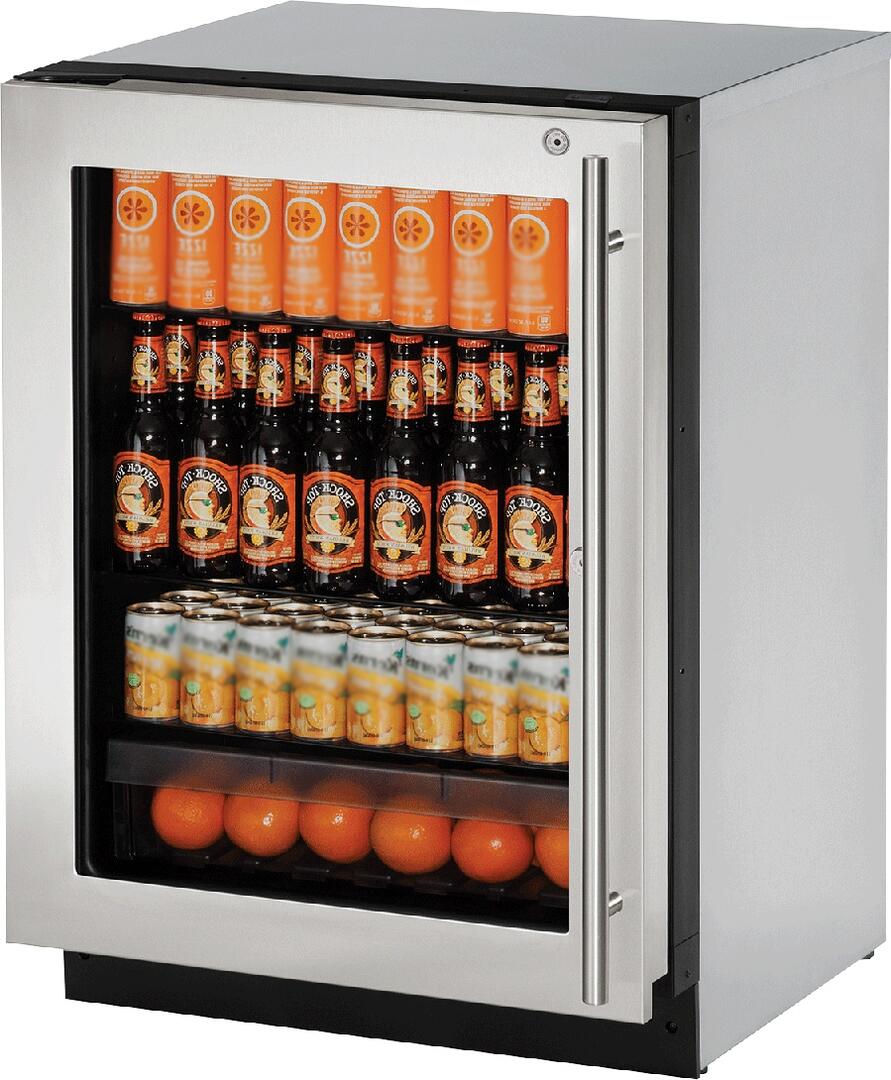 U-Line U2224RGLS15B 2000 Series 24 Inch Built-In Compact Refrigerator