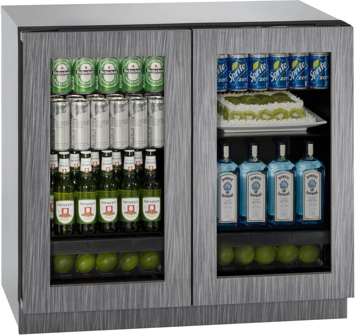 U-Line U3036RRGLINT00B Modular 3000 Series 36 Inch Built-In Compact Refrigerator
