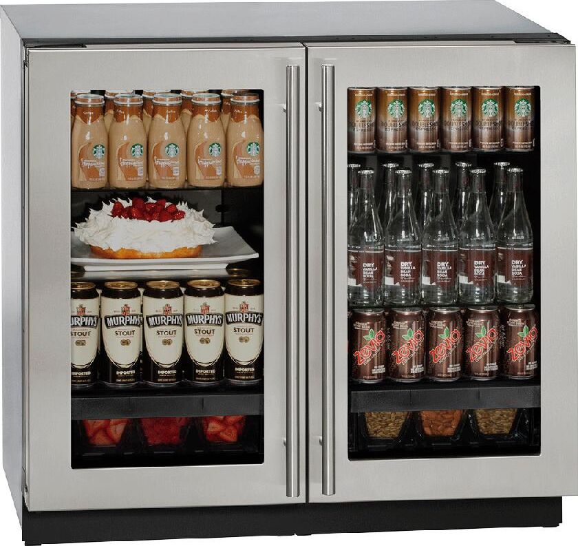 U-Line U3036RRGLS00B Modular 3000 Series 36 Inch Built-In Compact Refrigerator