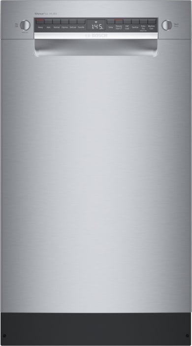 Bosch 800 Series 18 Inch Full Console Built-In Smart Dishwasher with 10 Place Setting Capacity, 6 Wash Cycles, 5 Functions, Standard 3rd Rack, 44 dBA, and Home Connect: Stainless Steel