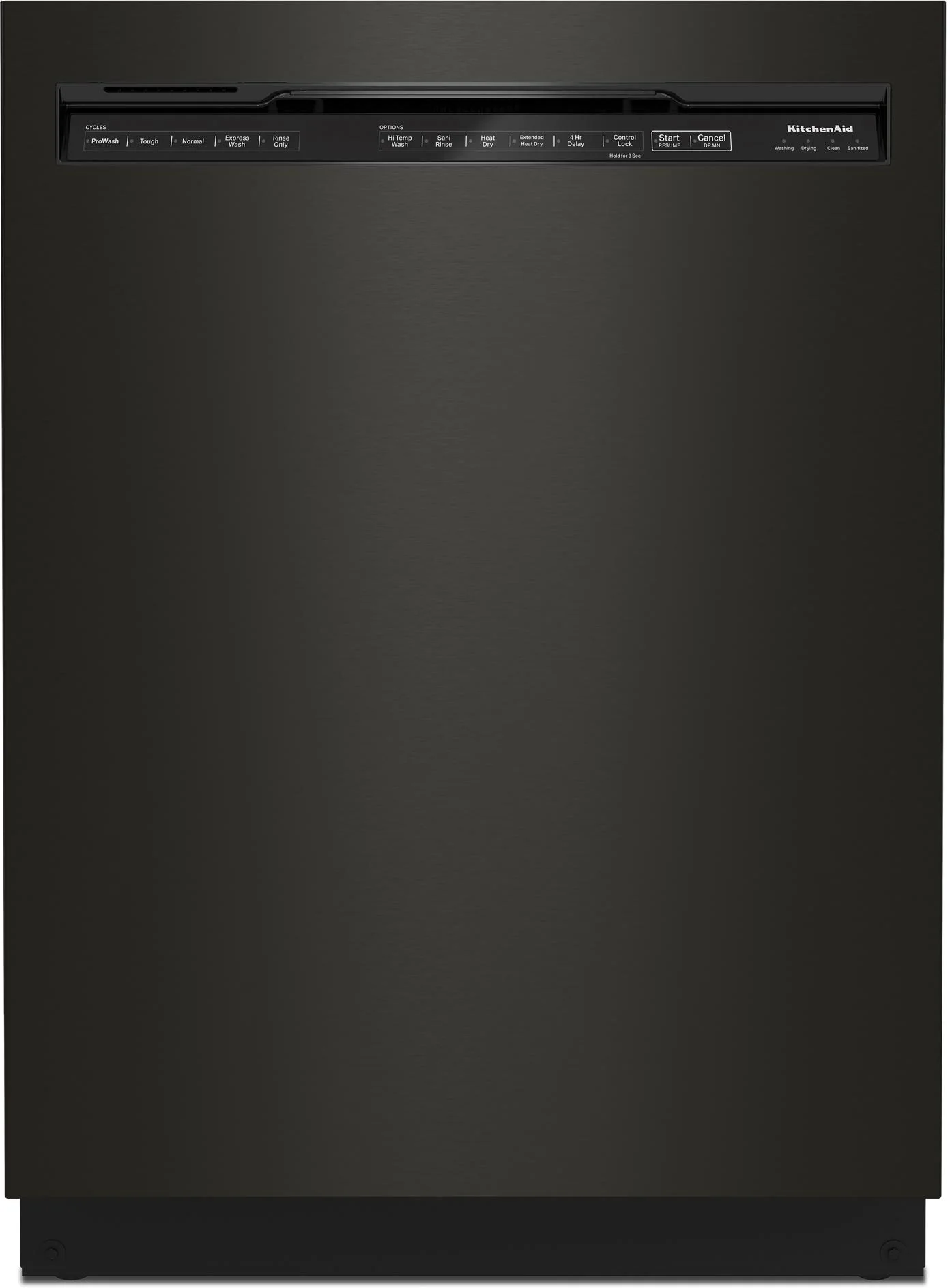 Kitchen Aid KitchenAid 24" PrintSheild Black Stainless Steel Full Console Dishwasher with Fr