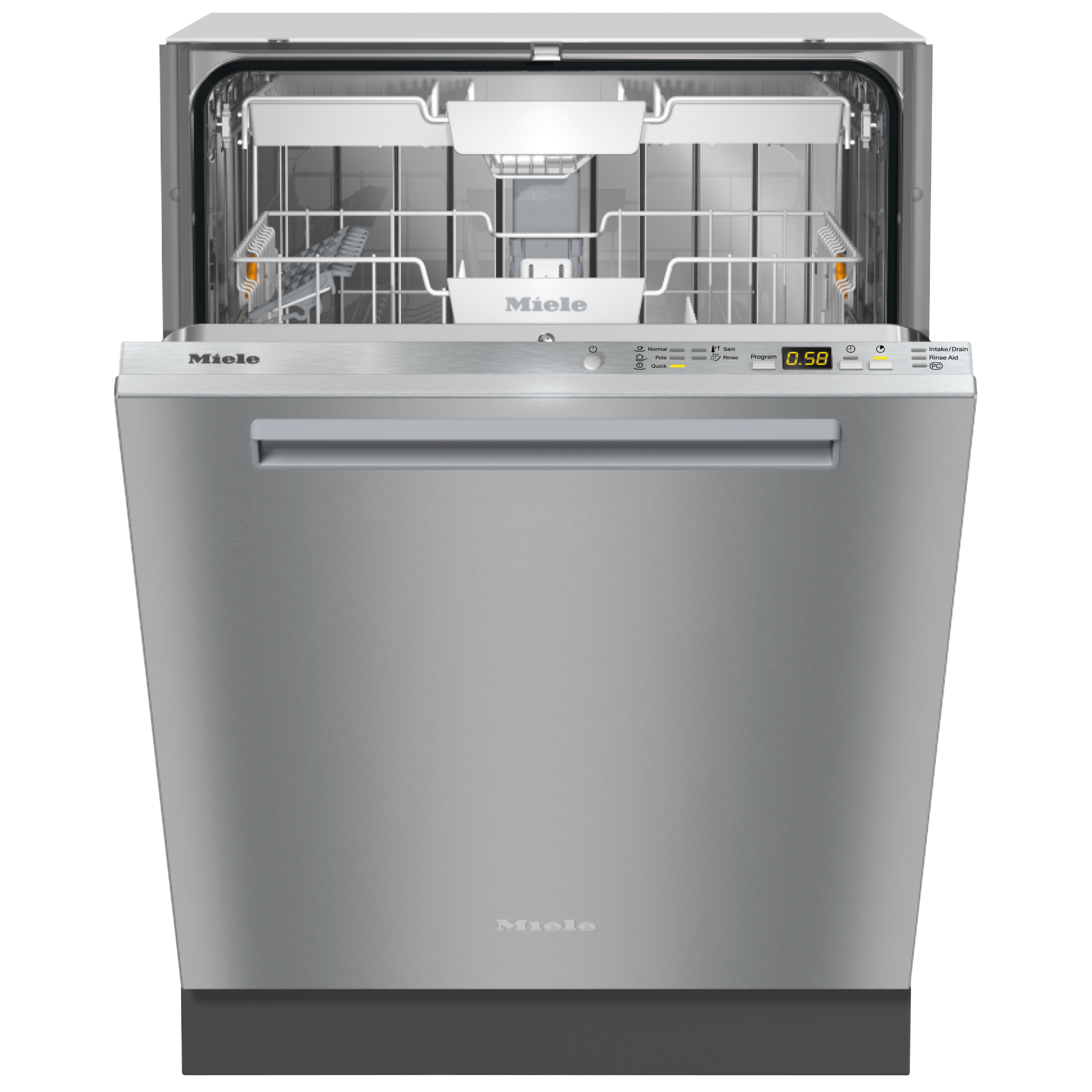 Miele G5058SCVISFP G5000 Series 24 Inch Clean Touch Steel Built-In Fully Integrated Dishwasher
