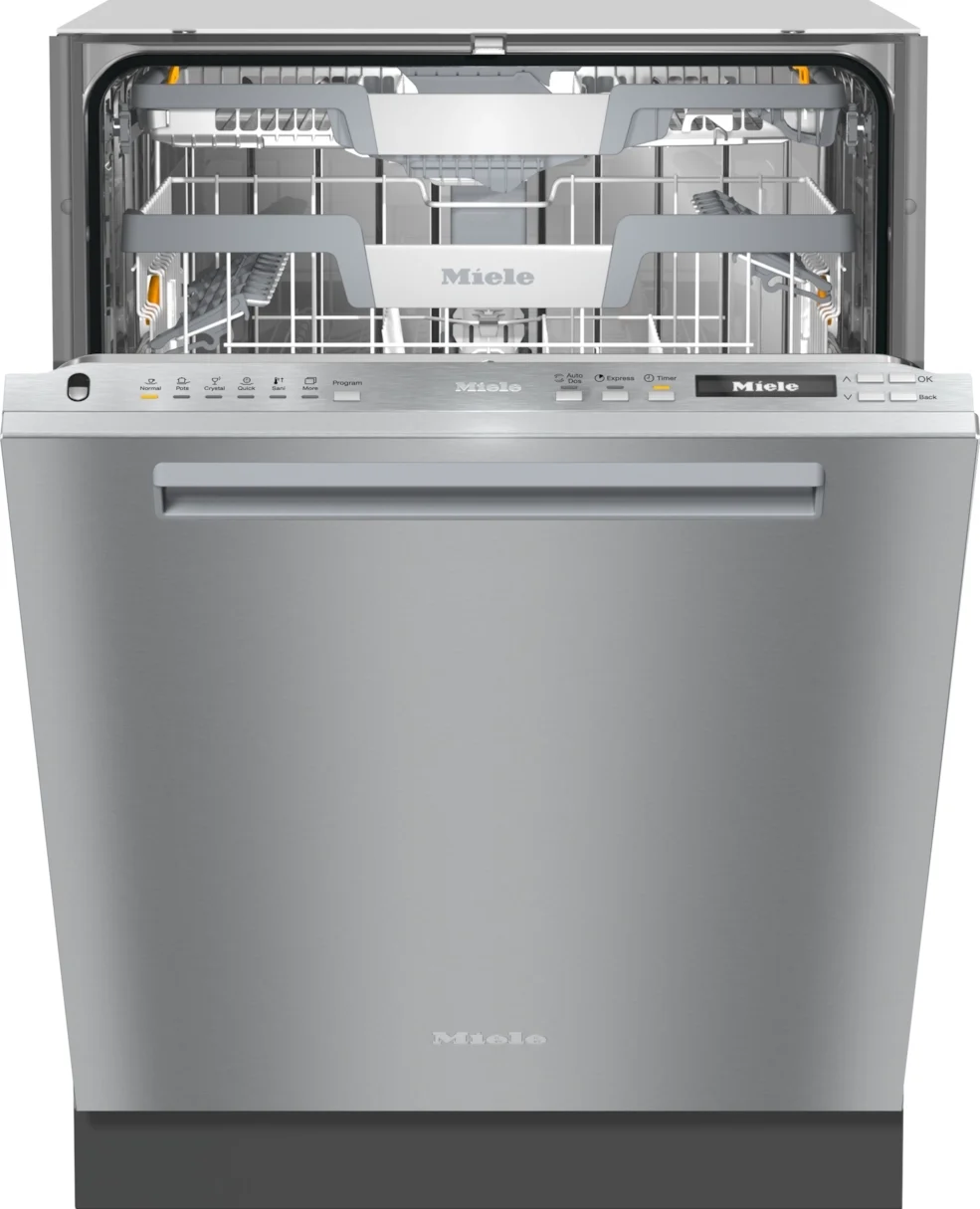Miele G7166SCVISFP 24 Inch Clean Touch Steel Built-In Fully Integrated Dishwasher