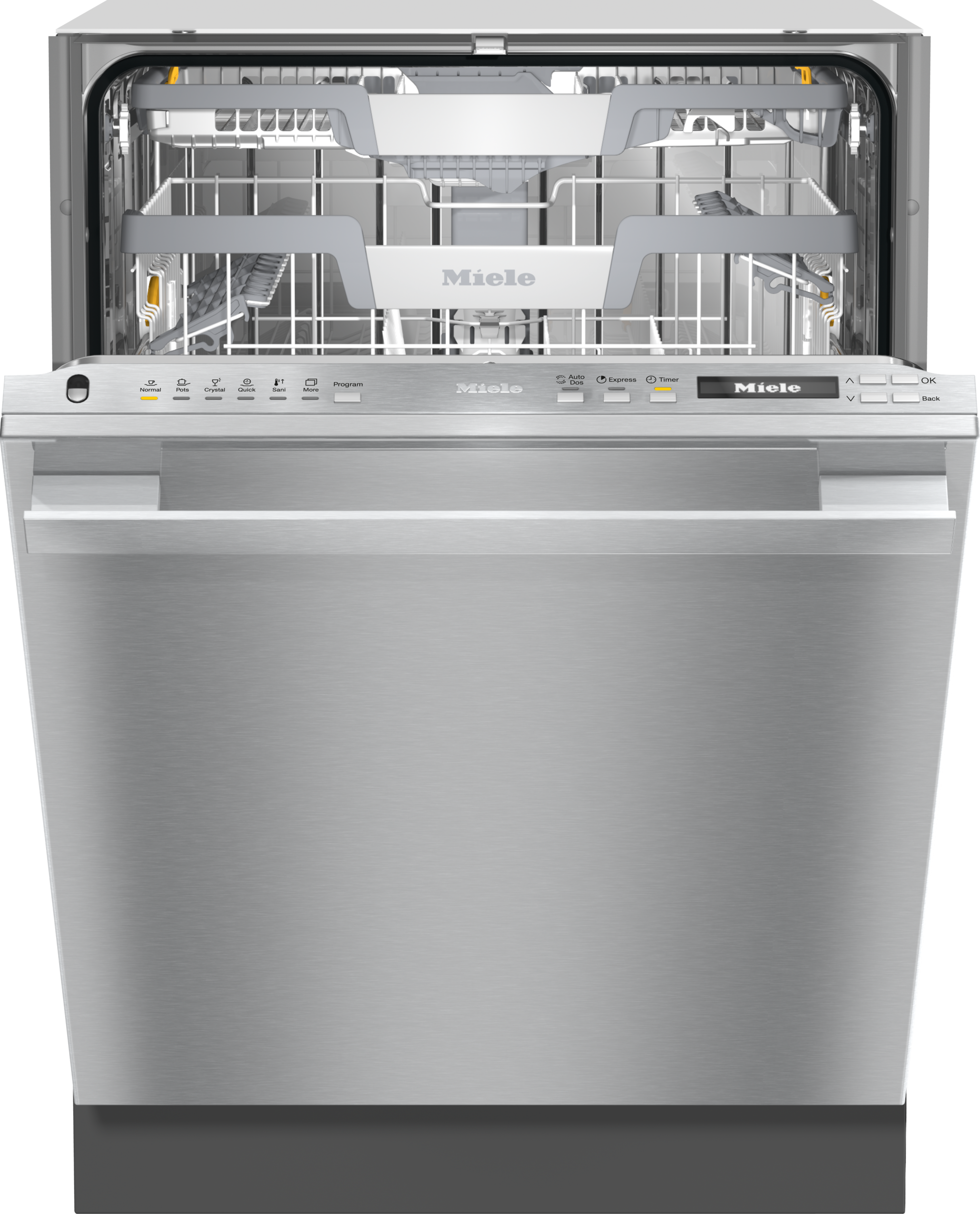 Miele G7176SCVISF G7000 Series 24 Inch Clean Touch Steel Built-In Fully Integrated Dishwasher