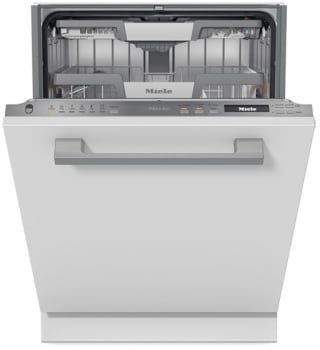 Miele 24 Inch Built-In Fully Integrated Smart Dishwasher with 16 Place Setting Capacity, 9 Programs, 3D MultiFlex Cutlery Tray, AutoDos, WifiConn@ct with Miele@home, Delayed Start, QuickIntenseWash, DirectSelect Controls, 42/40 dBA, EcoPower Technology, and ENERGY STAR Certified: Panel Ready