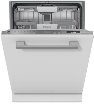 Miele 24 Inch Built-In Panel Ready Fully Integrated Smart Dishwasher with 16 Place Settings, 42 dBA, 9 Wash Programs, AutoDos with PowerDisk, WifiConnect, Quick Intense Wash, SaniWash, Delay Start, Direct Select Controls, Water Softener, ADA Compliant and Energy Star Certified: Panel Ready