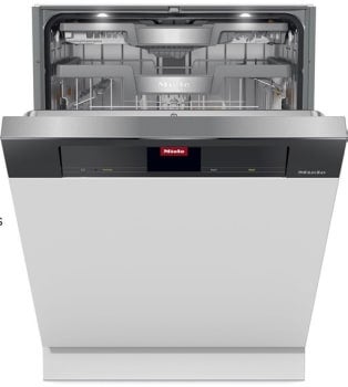 Miele 24 Inch Built-In Panel Ready Semi-Integrated Smart Dishwasher with 16 Place Setting Capacity, 15 Program Cycles, 3D MultiFlex Cutlery Tray, AutoDos with PowerDisk, WifiConnect with Miele Home, Quick Intense Wash, M Touch S Controls, Remote Start, 39/37 dBA, ADA Compliant and Energy Star Certified: Panel Ready