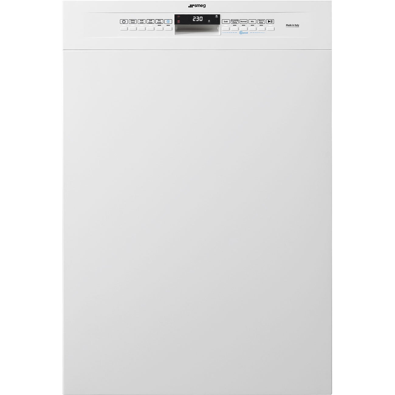 Smeg LSPU8643WH 24 Inch White Built-In Full Console Dishwasher