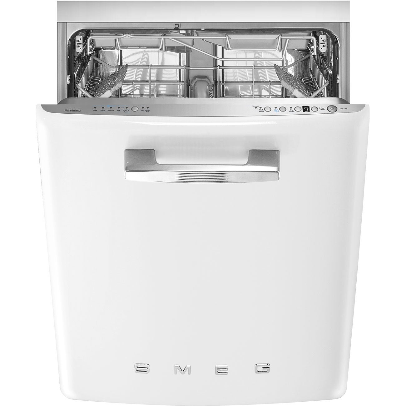 Smeg STU2FABWH2 50s Retro Style Series 24 Inch Built-In Fully Integrated Dishwasher