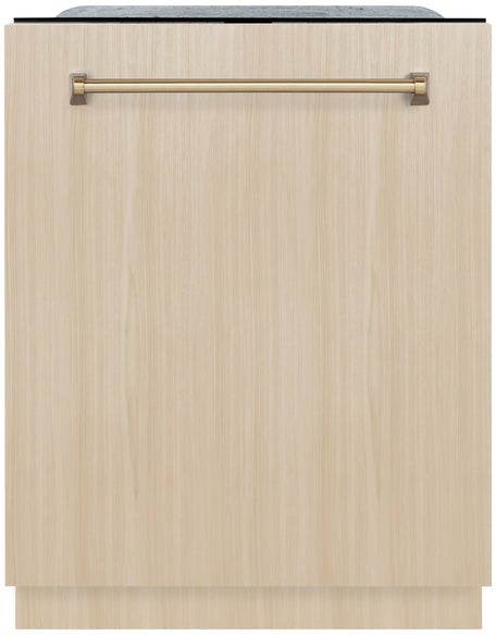 Z Line Autograph Edition 24 Inch 3rd Rack Top Touch Control Tall Tub Dishwasher: Panel Ready With Champagne Bronze Handle