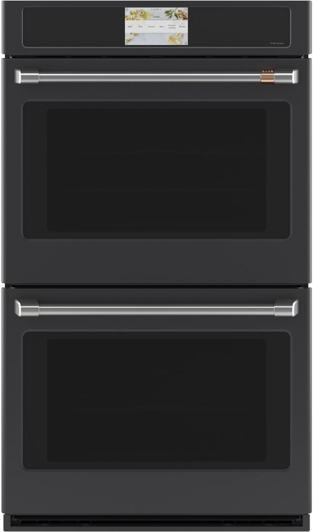 Cafe 30" Matte Black Built-In Double Wall Oven - Convection