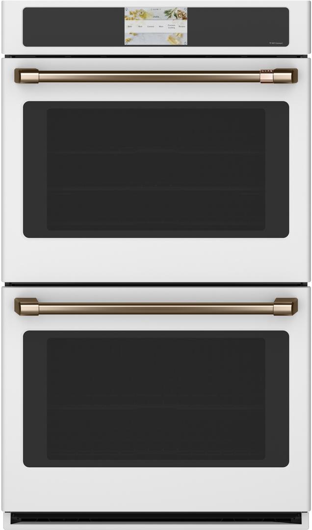 Cafe 30" Matte White Built-In Double Wall Oven - Convection
