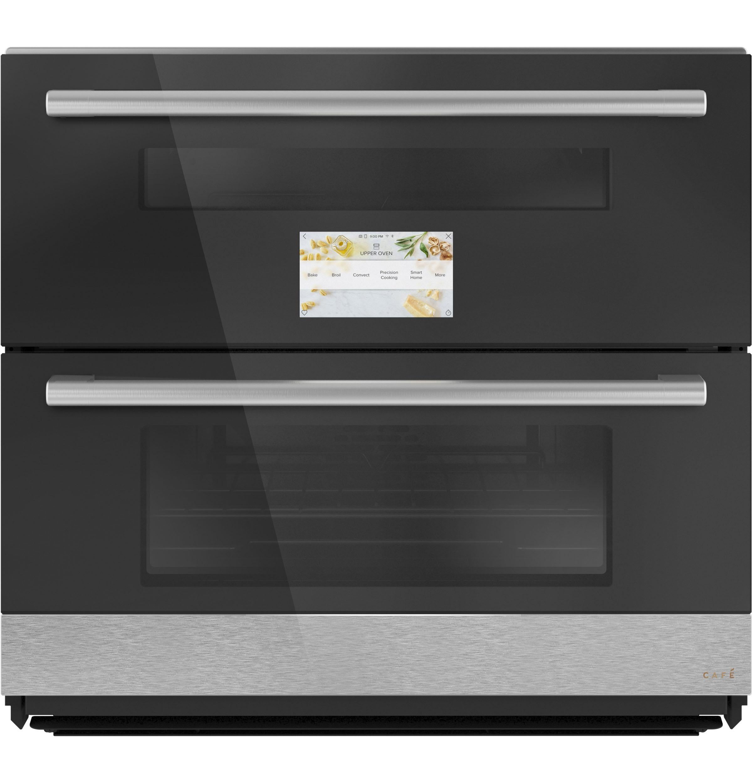 Cafe CTS92DM2NS5 Modern Glass Series 30 Inch Platinum Electric Double Wall Oven