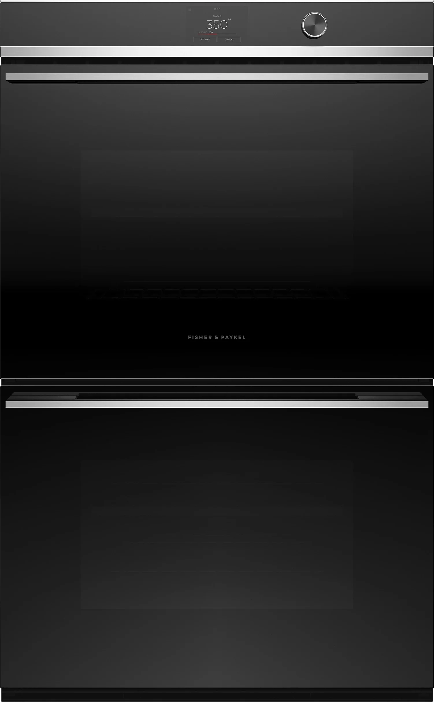 Fisher Paykel OB30DDPTDX2  Contemporary Series 30 Inch Black Electric Double Wall Oven