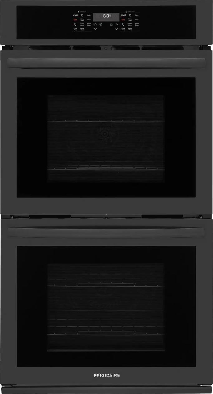 Frigidaire 27 Inch Double Electric Wall Oven: Black