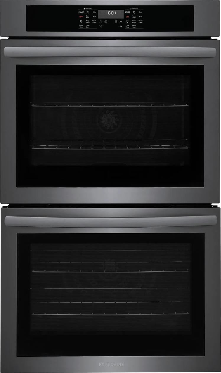 Frigidaire 30 Inch Built-In Double Electric Wall Oven: Black Stainless Steel