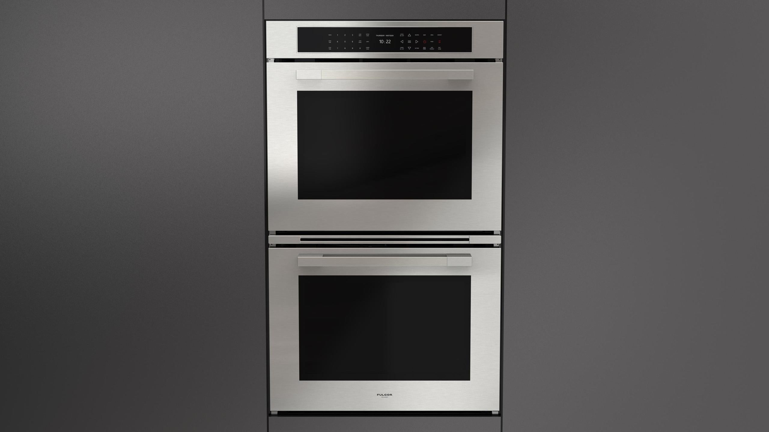 Fulgor Milano F7MDP30S1 30 Inch Matteo 700 Series Convection Double Oven, Self Clean: Stainless Steel