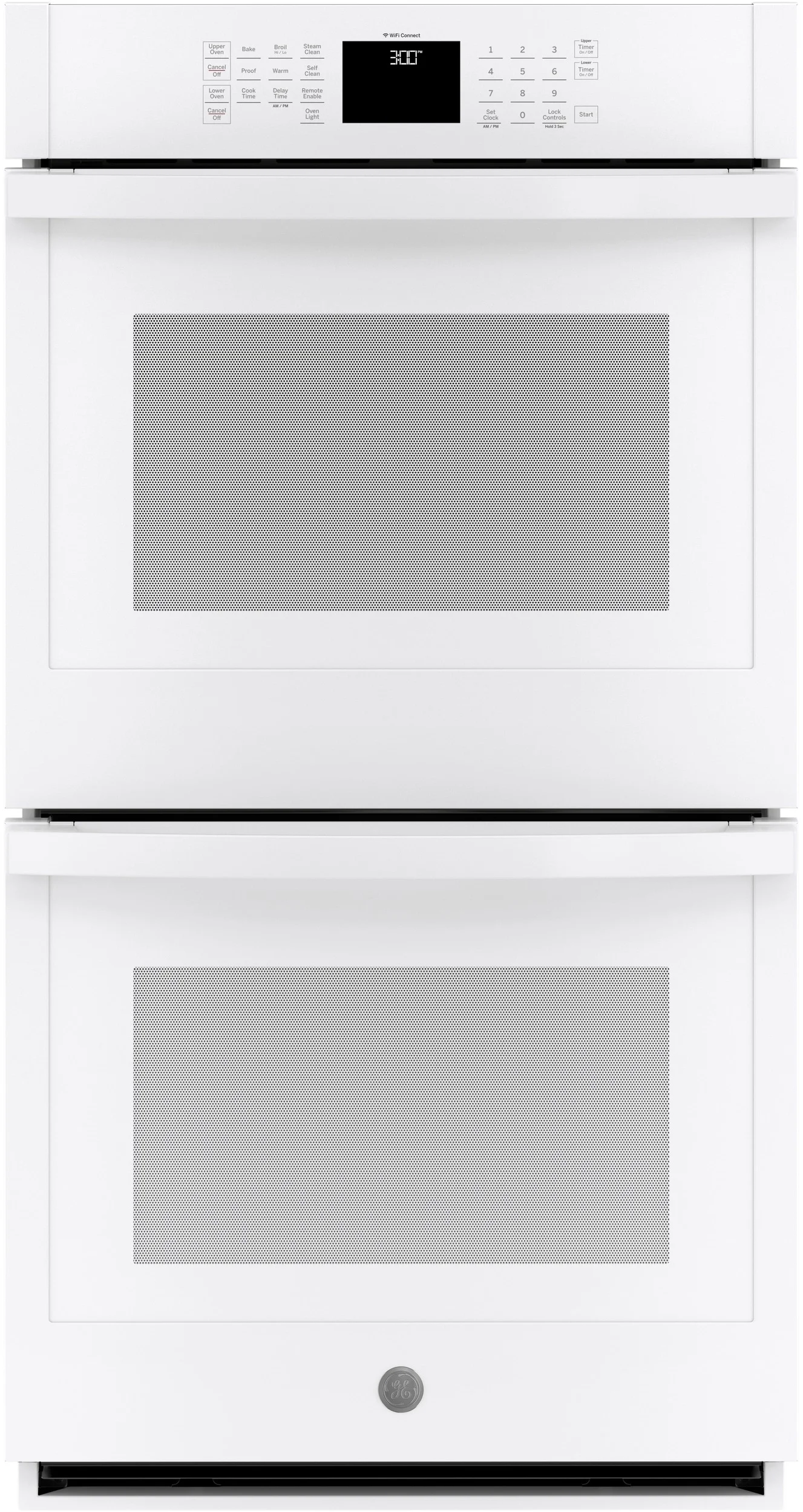 GE 27" White Electric Double Wall Oven
