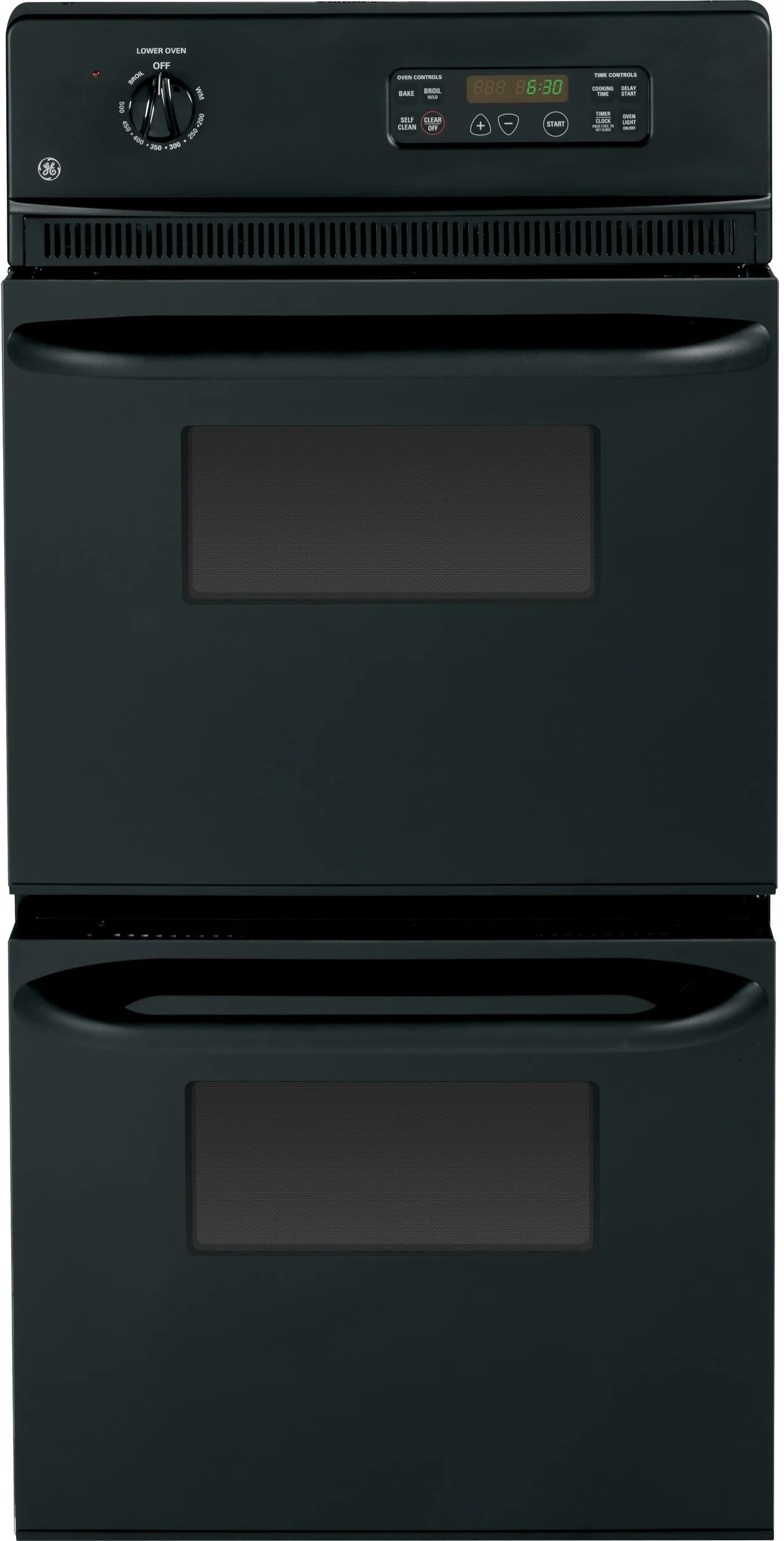 GE 24" Black Electric Double Wall Oven