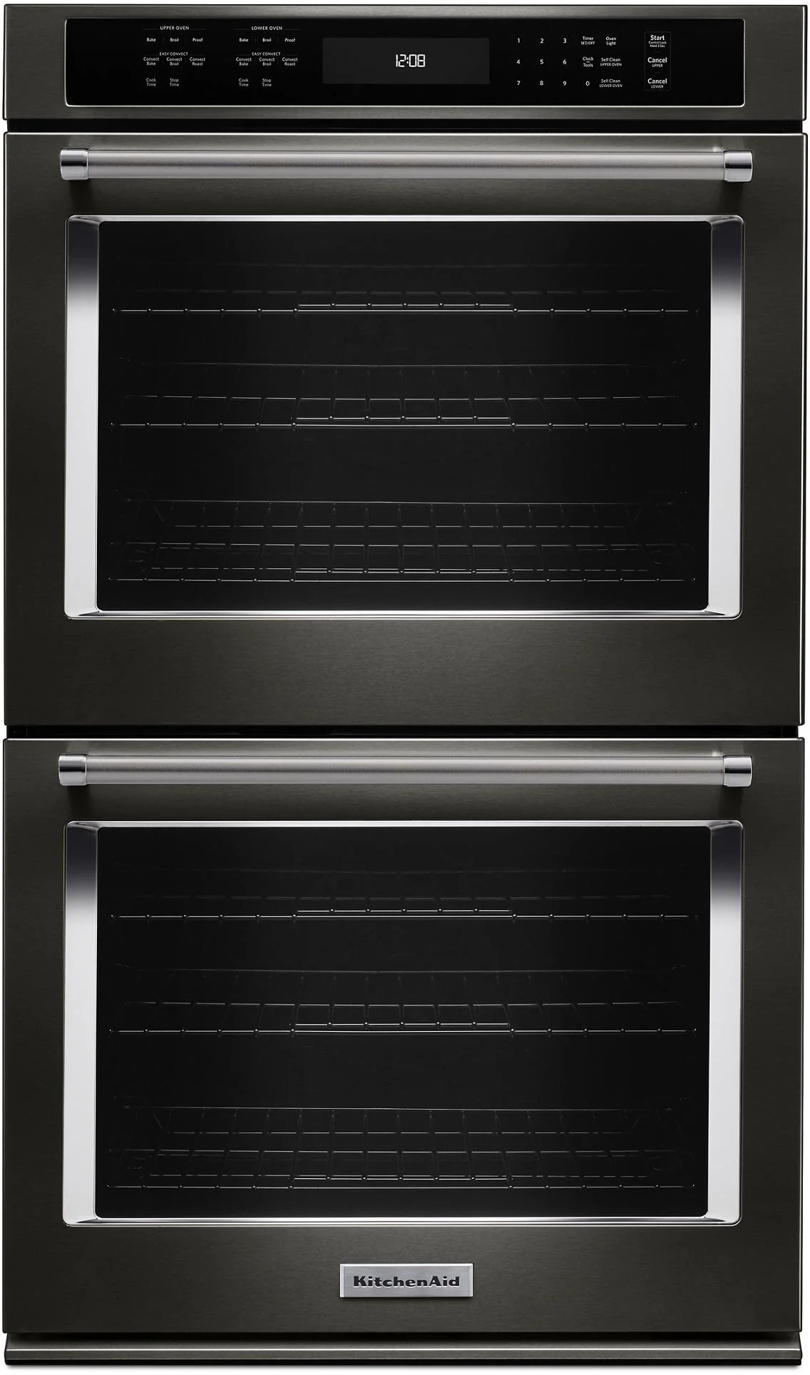Kitchen Aid KitchenAid 30" Black Stainless Steel Electric Double Convection Wall Oven