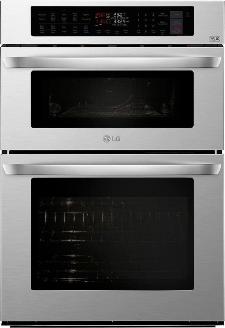 LG 30" 6.4 cu. ft. Stainless Steel Electric Double Wall Oven - Convection
