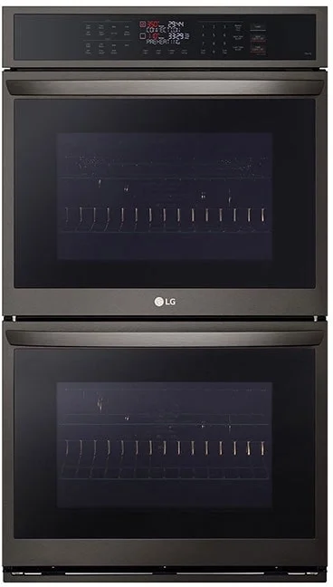 LG WDEP9423D 30 Inch Printproof Black Stainless Steel Electric Double Wall Oven