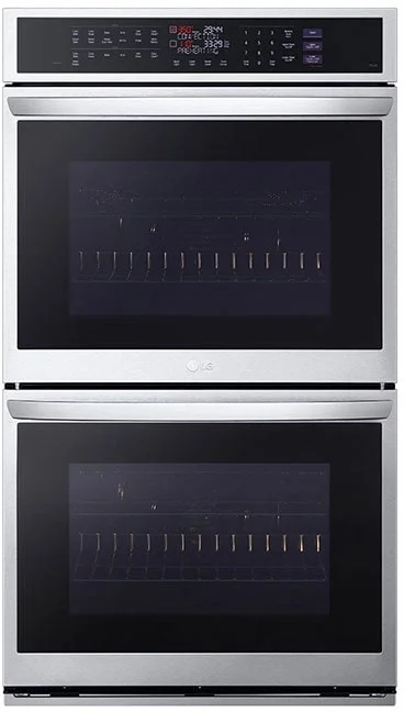 LG WDEP9427F 30 Inch Printproof Stainless Steel Electric Double Wall Steam Oven