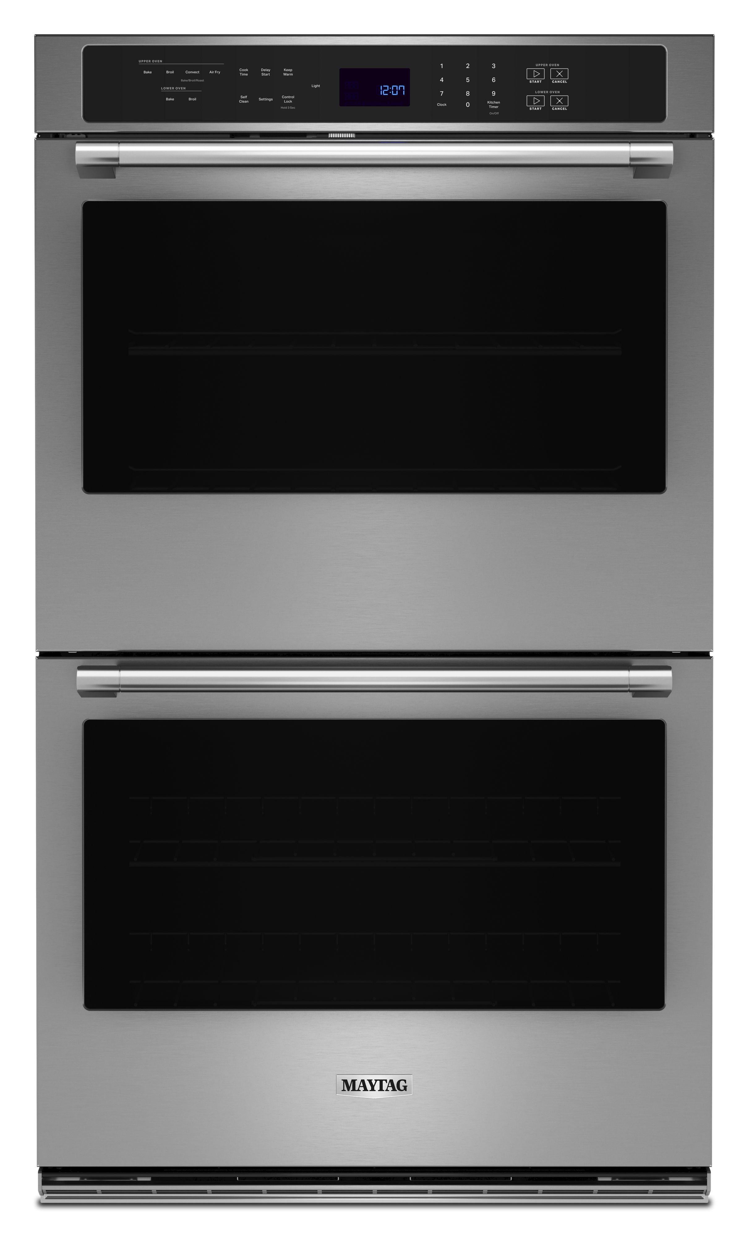 Maytag MOED6027LZ 27 Inch Fingerprint Resistant Stainless Steel Electric Double Wall Oven