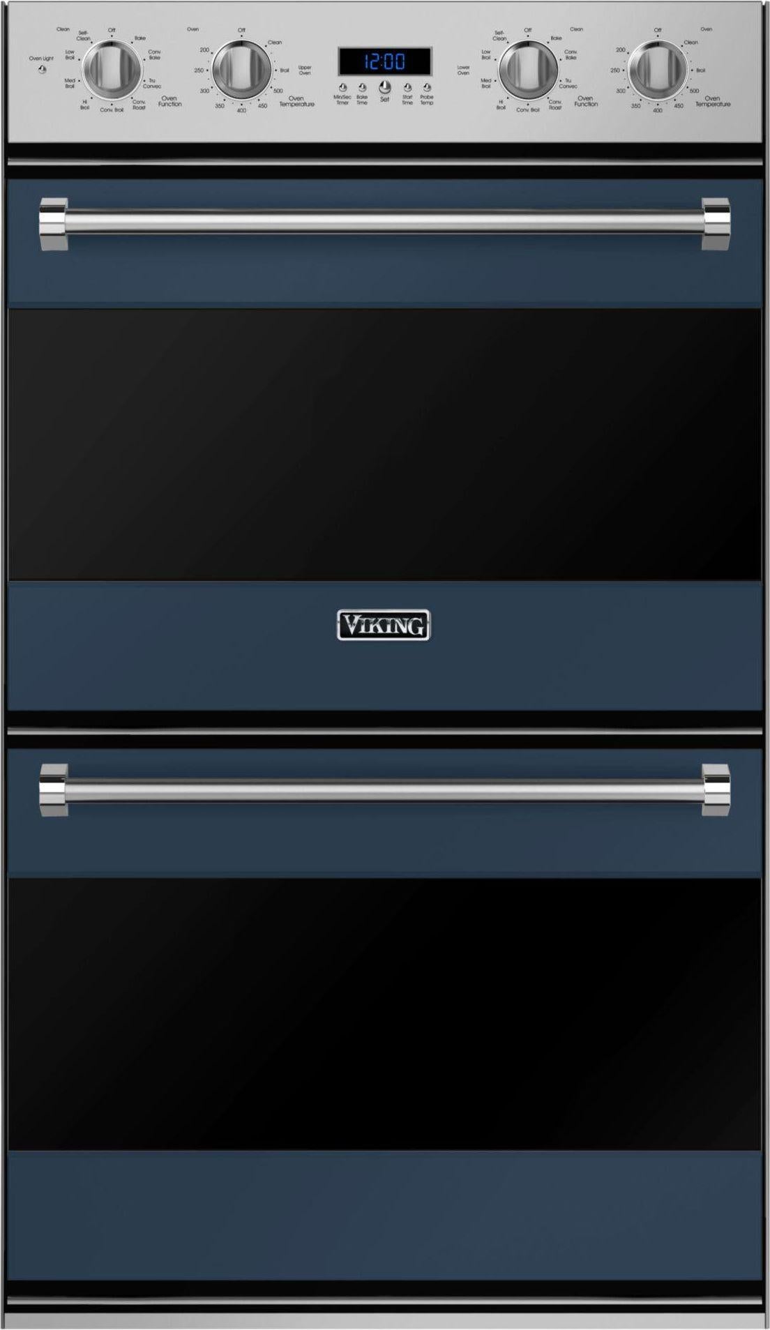 Viking RVDOE330SB 3 Series 30 Inch Slate Blue Electric Double Wall  Oven