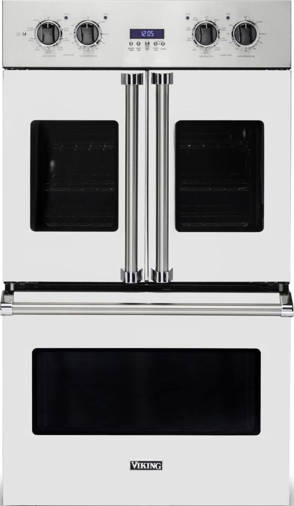 Viking VDOF7301FW 7 Series 30 Inch Frost White Electric Double Wall French Door Oven