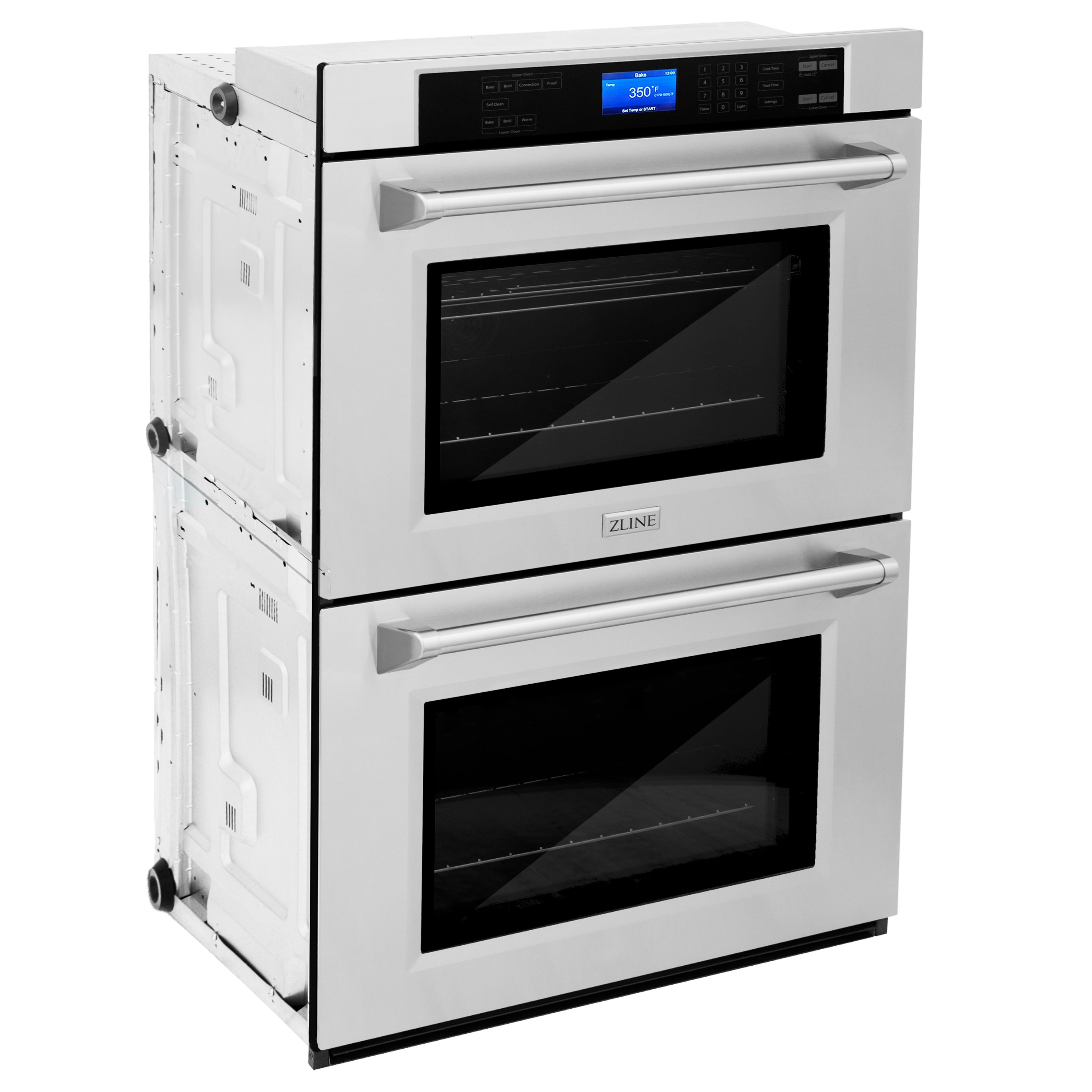 Z Line ZLINE AWDS30 30 Inch DuraSnow Stainless Steel Electric Double Wall Oven