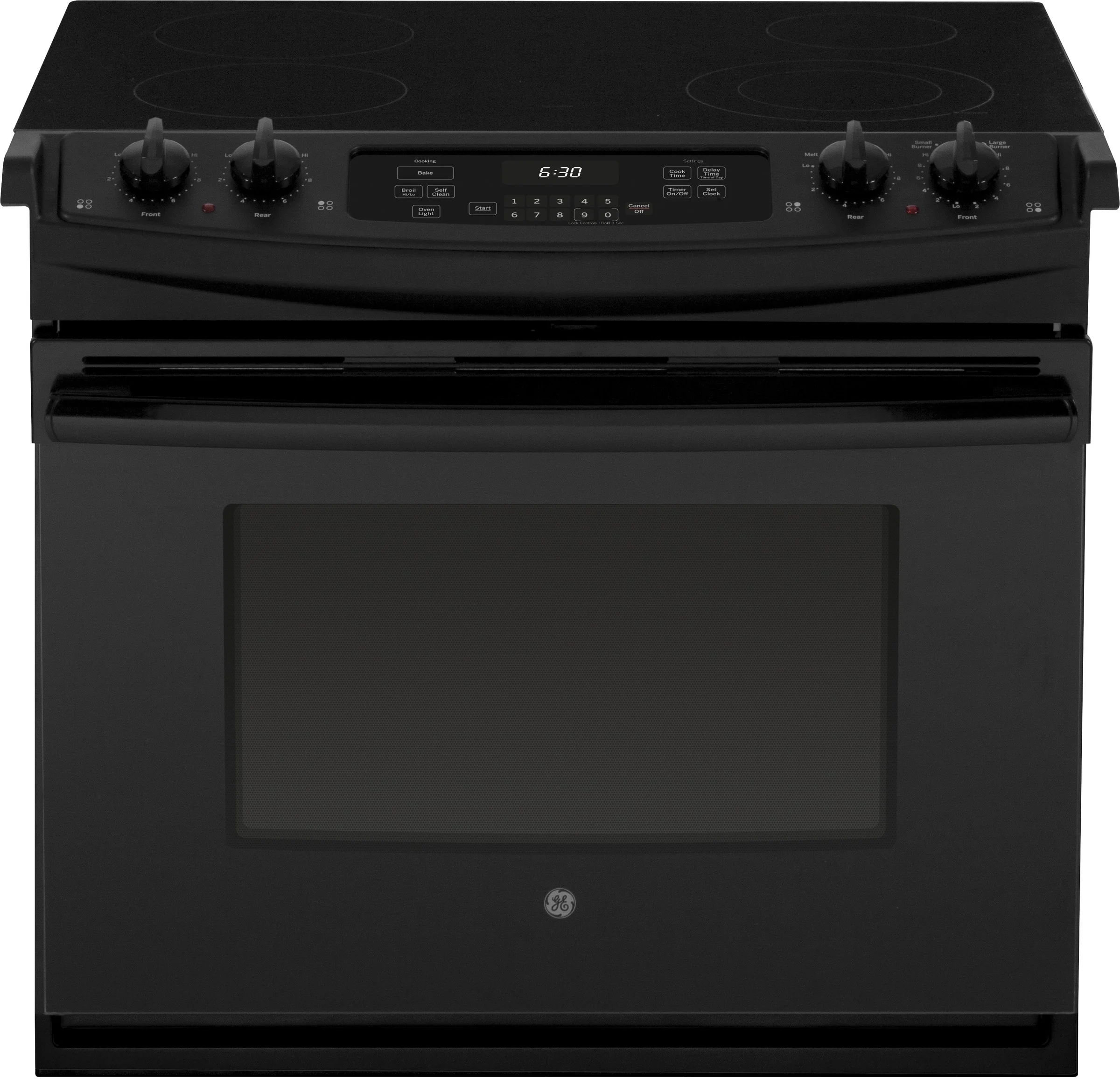 GE JD630DFBB 30 Inch Drop-In Electric Range
