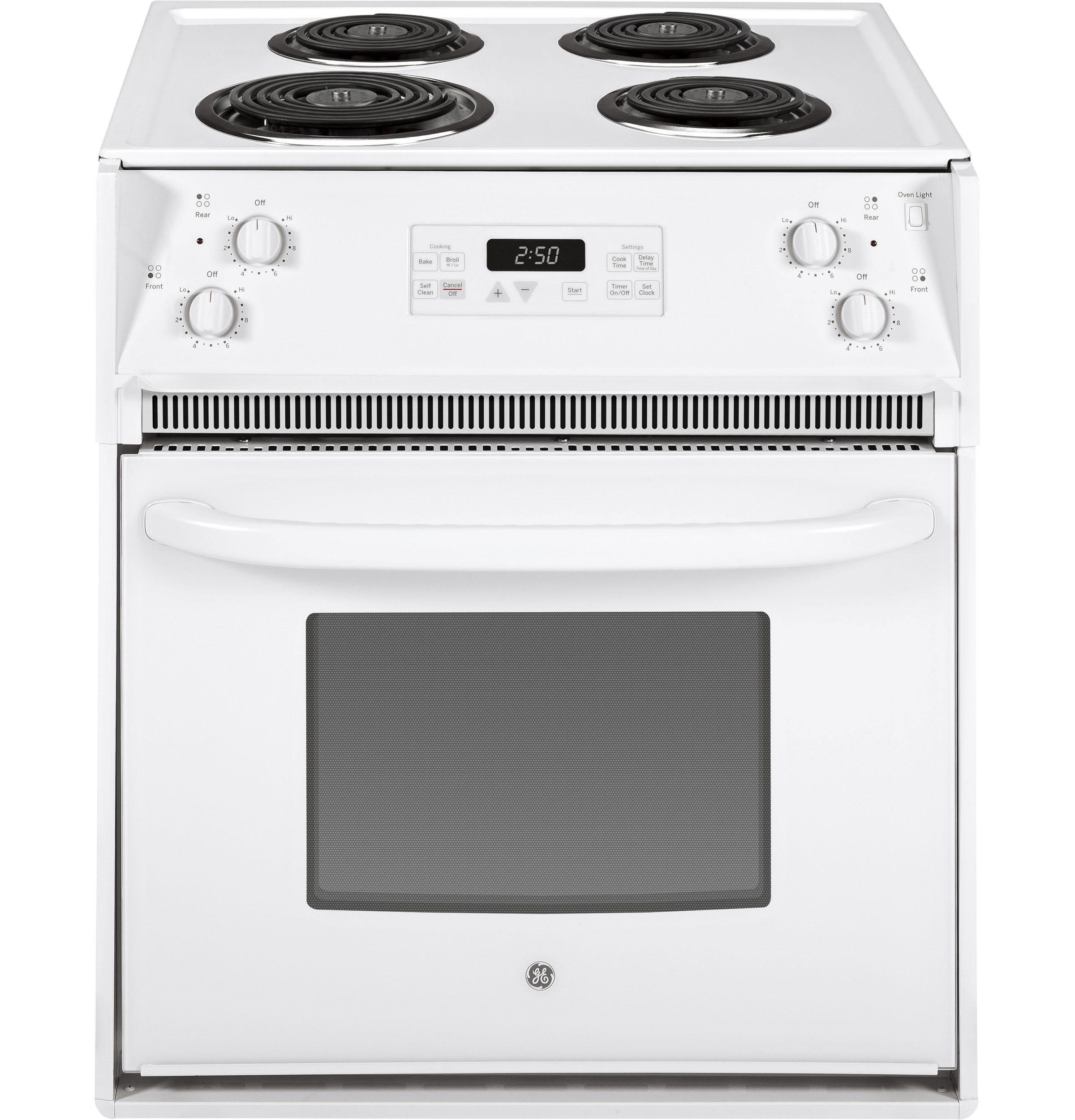 GE JM250DTWW 27 Inch Drop-In Electric Range