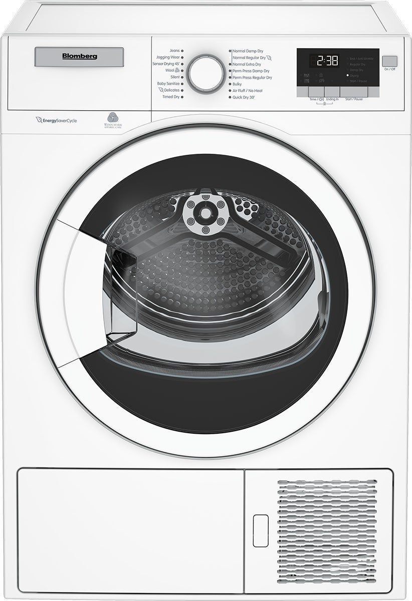 Blomberg 24" White Ventless Heat Pump Electric Dryer - Energy Star Rated