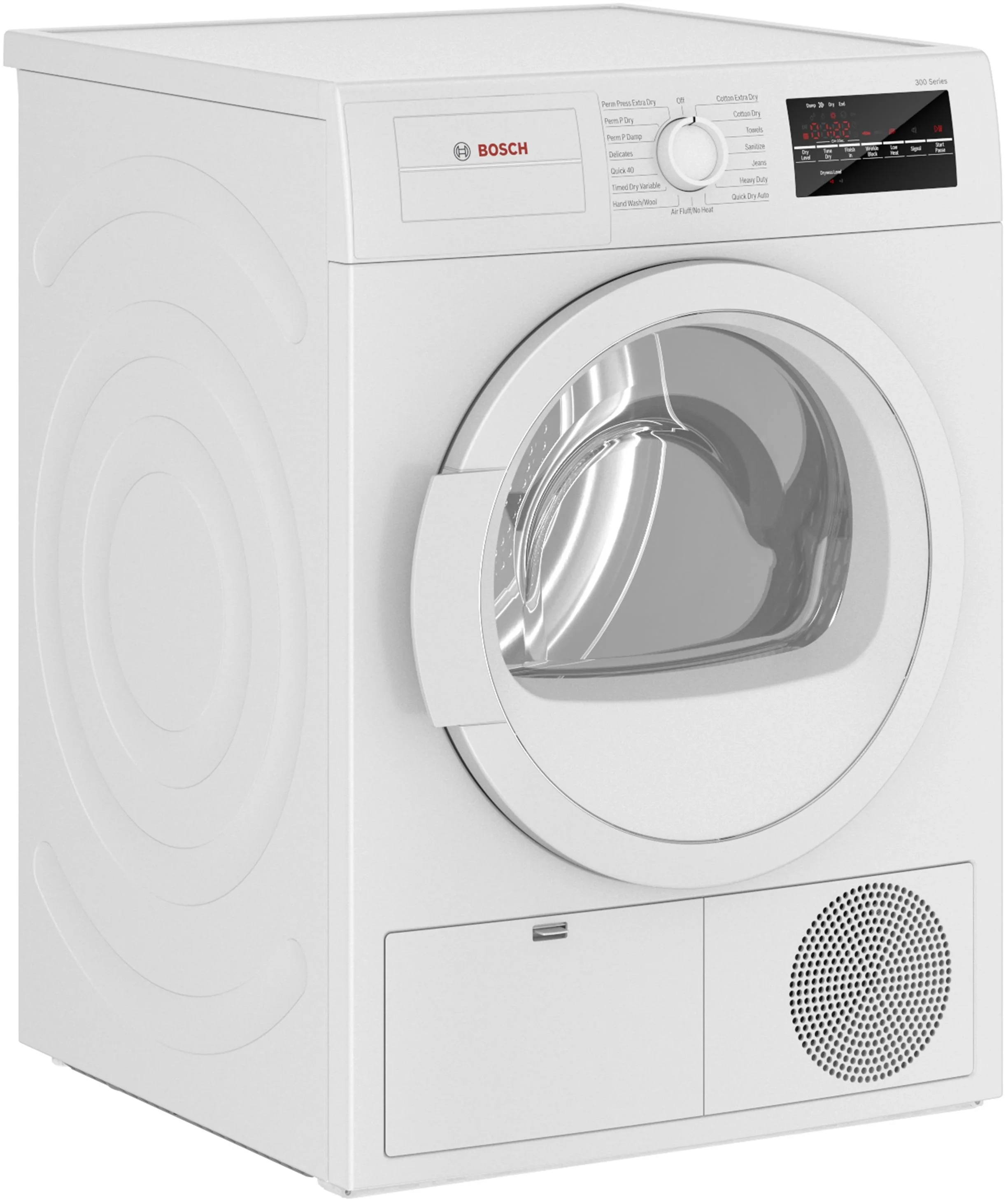 Bosch WTG86403UC 300 Series 24 Inch Electric Dryer with 4 cu. ft. Capacity
