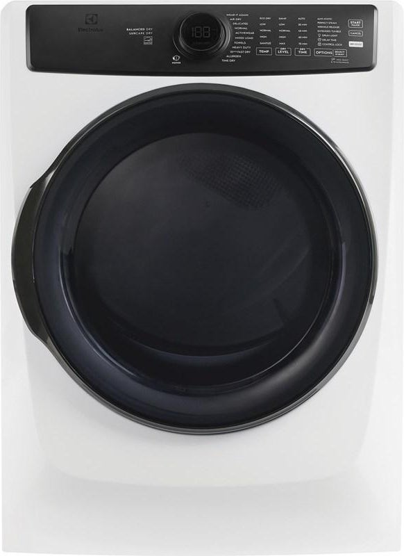 Electrolux ELFG7738MW 27 Inch Front Load Electric Dryer: Matte White
