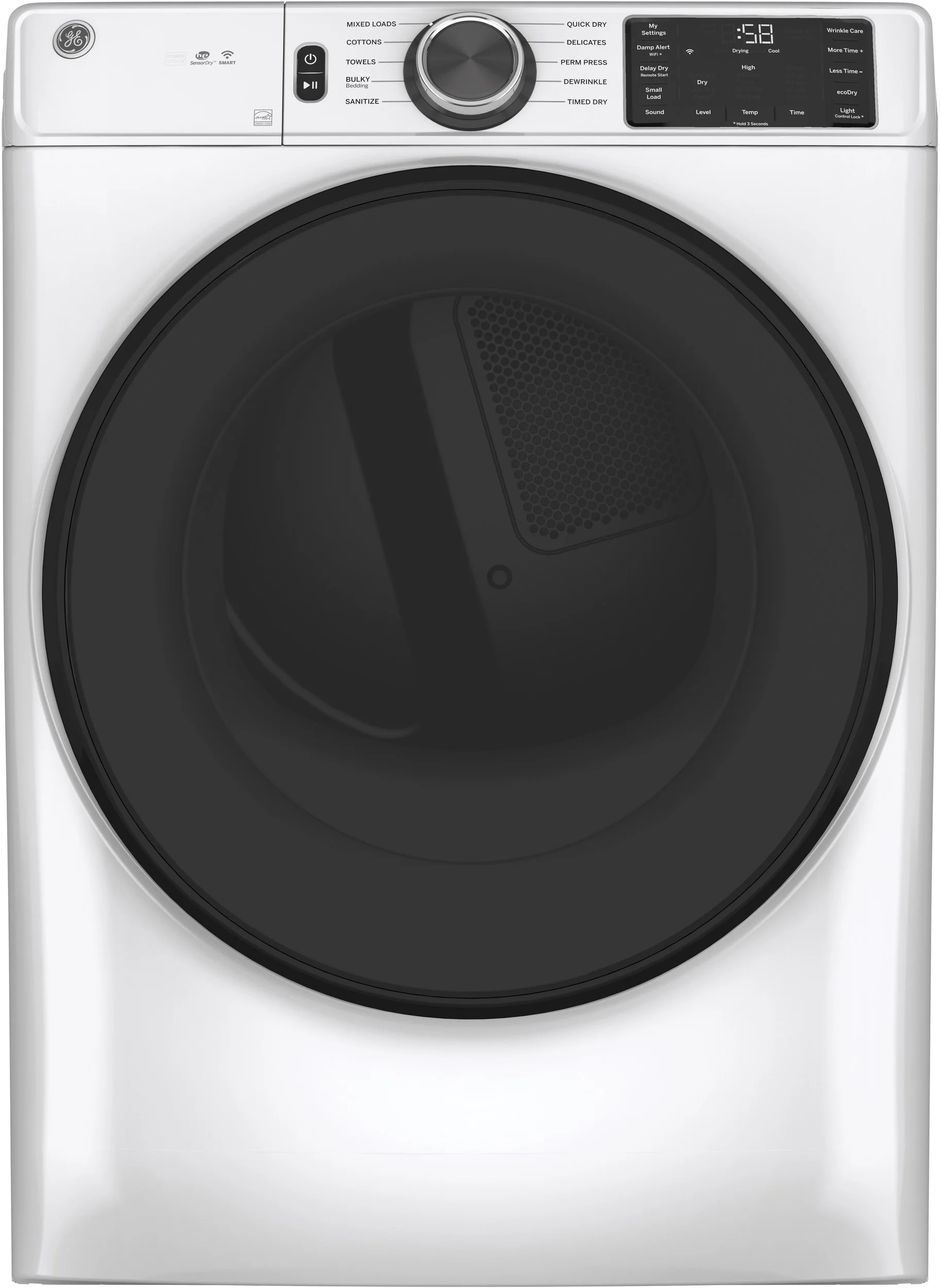 GE 28 Inch Gas Dryer with 7.8 cu. ft. Capacity
