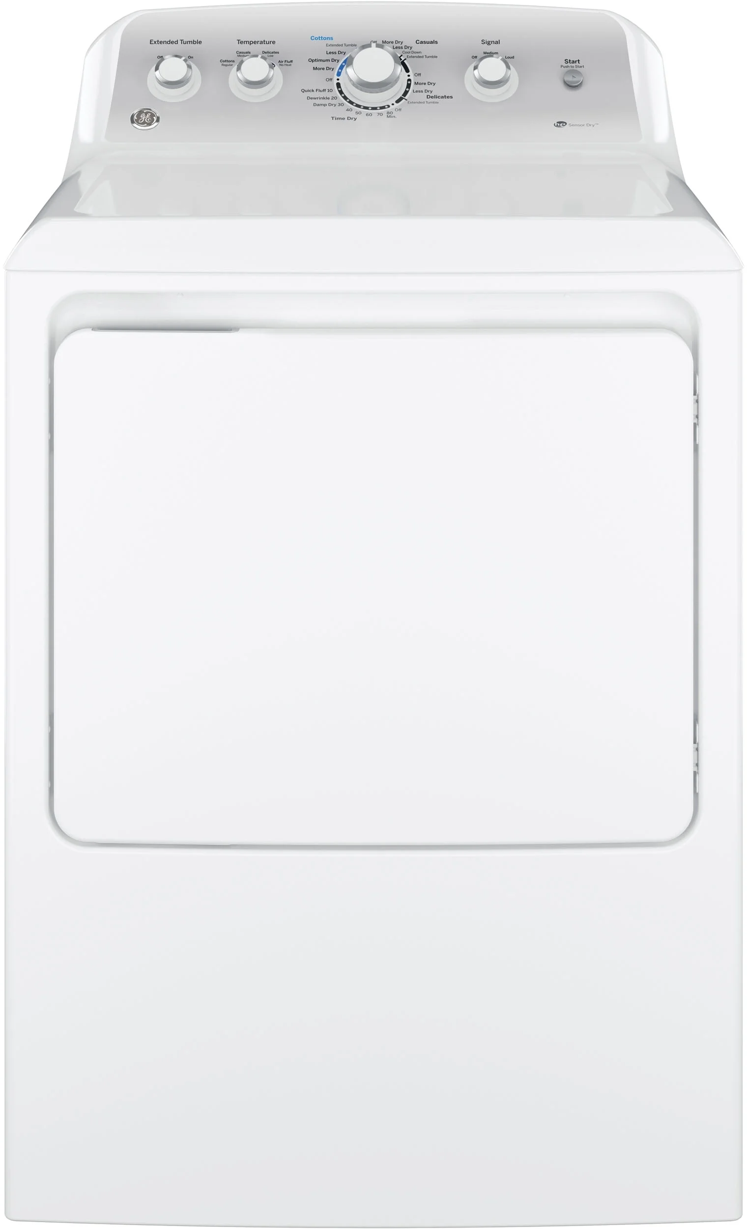 GE 7.2 Cu. Ft. White Gas Dryer