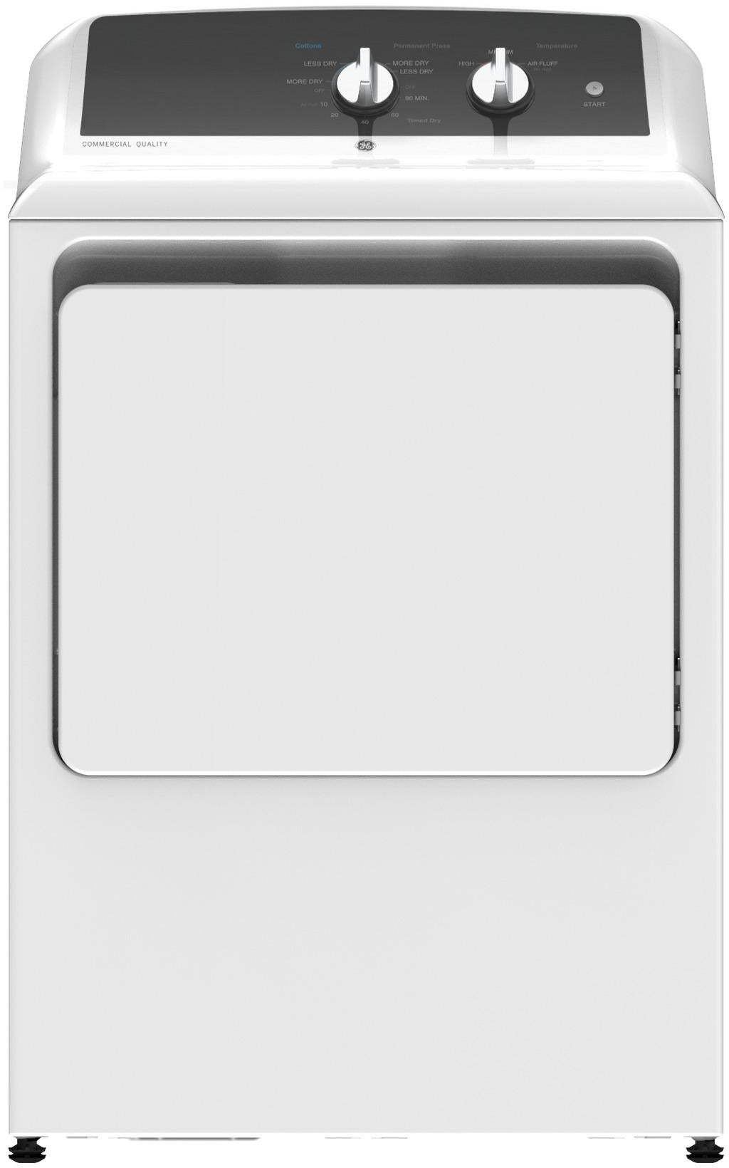 GE GTX52GASPWB 27 Inch Gas Dryer with 6.2 cu. ft. Capacity