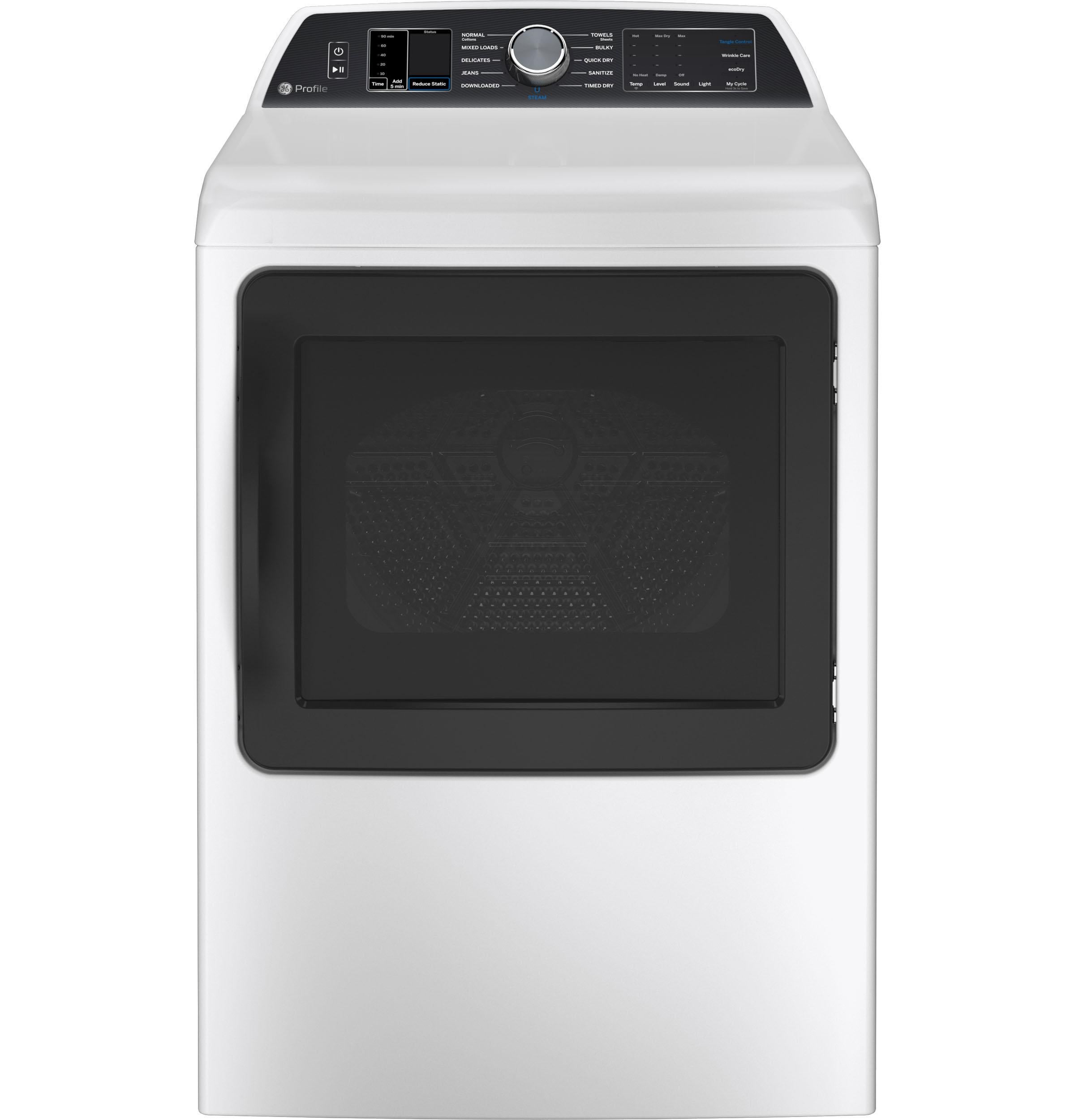 GE Profile PTD70EBSTWS Electric Dryer with 7.4 cu. ft. Capacity
