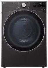 LG DLHC4002B 27 Inch 7.8 cu. ft. Wide Front Load Heat Pump Dryer, Ventless: Black Black Steel